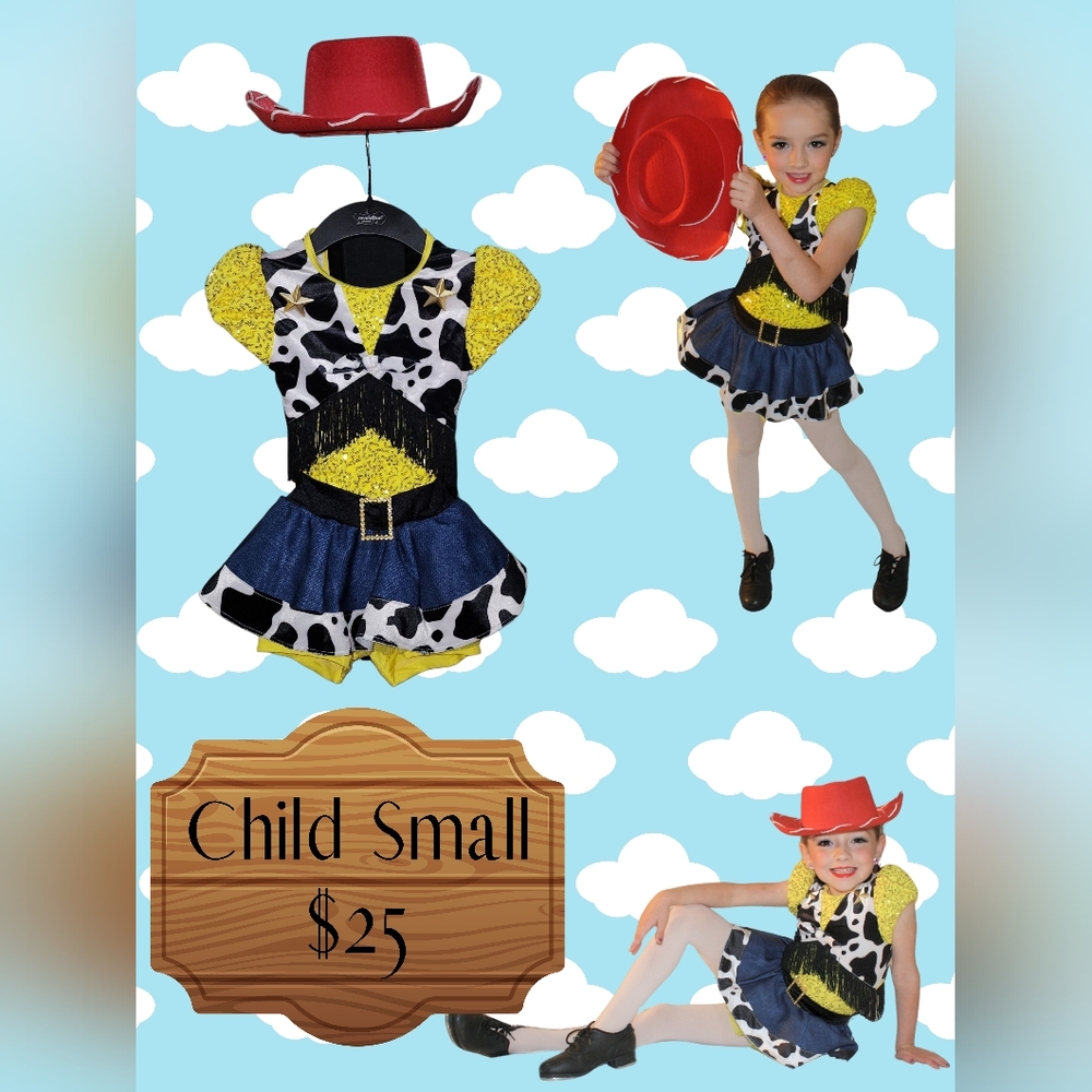 Cow Print and Yellow Child's Costume